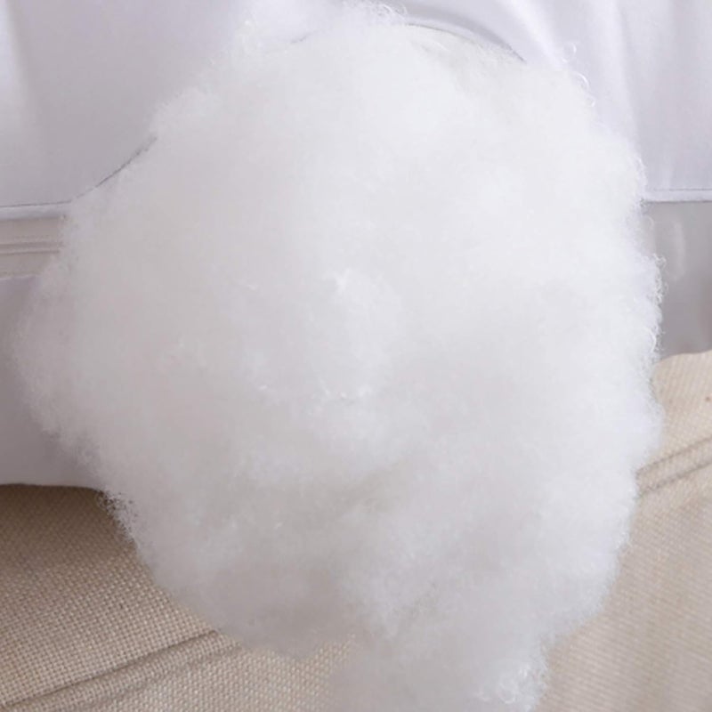 COSNIGHT 5LB / 80 أونصة من ألياف البوليستر الممتازة للحشو للحيوانات المحشوة، الوسائد، الألحفة، الحشوات، البوف، حشو الألياف، الحشو، قابلة للغسل في الغسالة، بيضاء - Image 1
